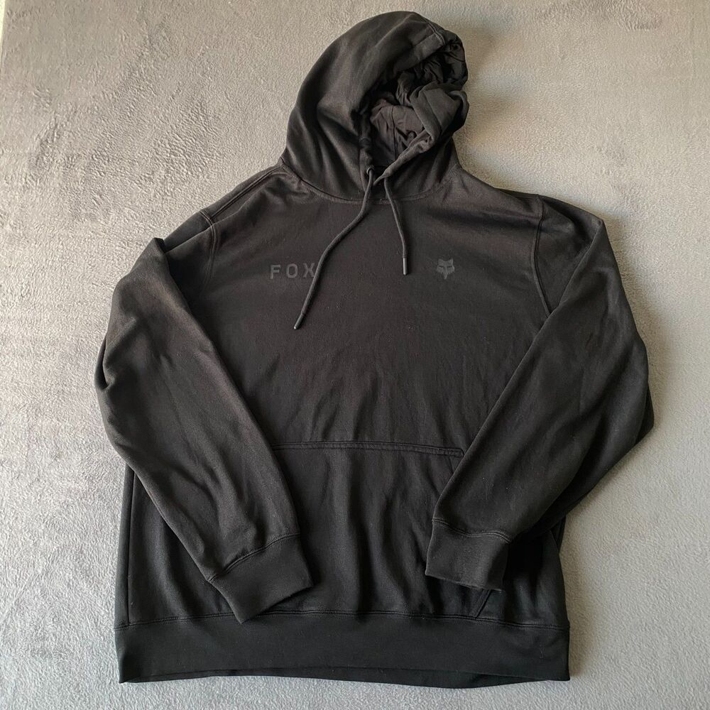 Men's Fox Racing Wordmark Fleece Pullover Hoodie Size XL
